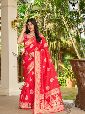 Woven Design Zari Banarasi Saree