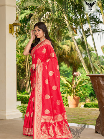 Woven Design Zari Banarasi Saree