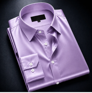 ZayraapparelNoir Satin Shirt - Lilac