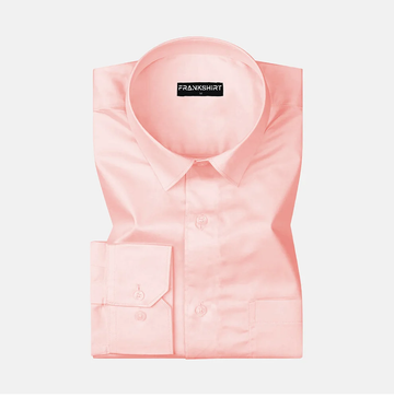 300GSM Blush Pink Premium Satin Shirt for Men