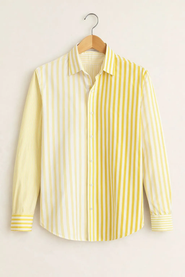 Men’s Yellow Ombre Stripe Premium Shirt