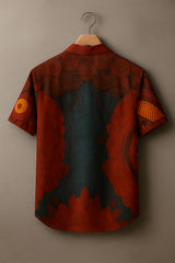Abstract Earth Tone Mandala Shirt