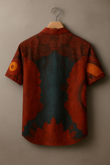 Abstract Earth Tone Mandala Shirt