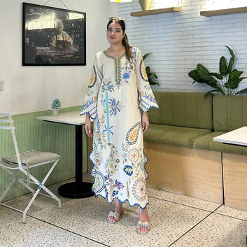 ✨ THIS FESTIVAL SEASON WEAR OUR BEAUTIFUL PAKISTANI KURTI WITH REAL MIRROR EMBROIDERED WORK PANT WITH DUPATTA ✨