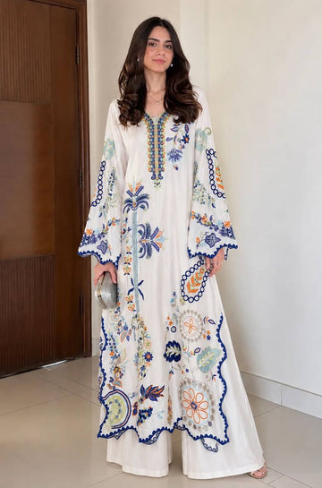 ✨ THIS FESTIVAL SEASON WEAR OUR BEAUTIFUL PAKISTANI KURTI WITH REAL MIRROR EMBROIDERED WORK PANT WITH DUPATTA ✨