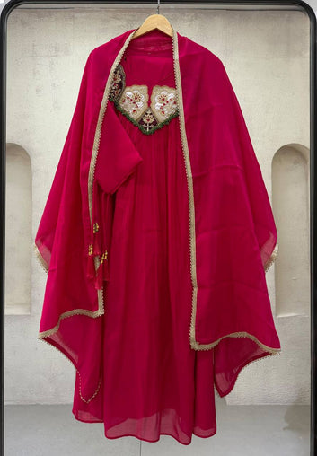 ✨ THIS FESTIVAL SEASON WEAR OUR BEAUTIFUL HAND WORK OUTFIT SEQUENCE EMBROIDERED GOWN , PANT WITH DUPATTA ✨