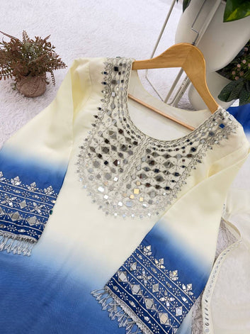 *THIS SEASON, TRY OUR DESIGNER REAL MIRROR EMBROIDERED WORKED TOP, PLAZZO WITH DUPATTA*