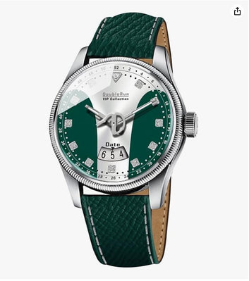 Zayraapparel honograph Date Display Radium Dial Analoge Silicone Magnetic Belt Watch for Men, Series S-180-