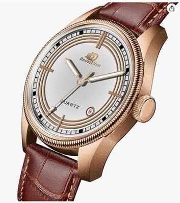 Zayraapparel Glass Date Display White Dial Analog Watch - for Men