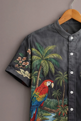 Wild Tropics Artistic Print Shirt