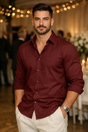 Premium Cotton Solid Shirt for Man