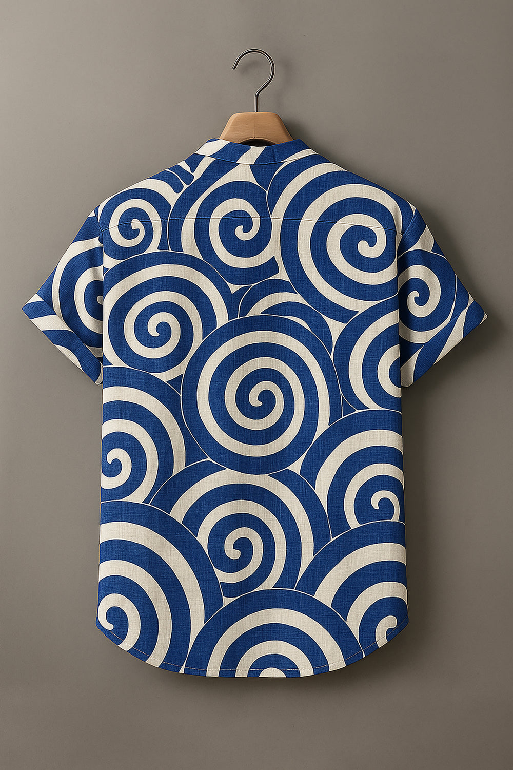 Vintage Modern Geometric Art Print Casual 100% Cotton Shirt