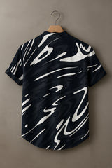 Geometric Repeat Pattern Printed Casual 100% Cotton Shirt