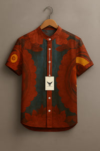 Abstract Earth Tone Mandala Shirt