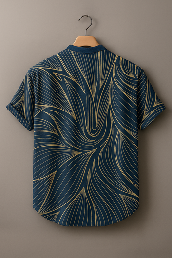 Men’s Contemporary Abstract Print Shirt