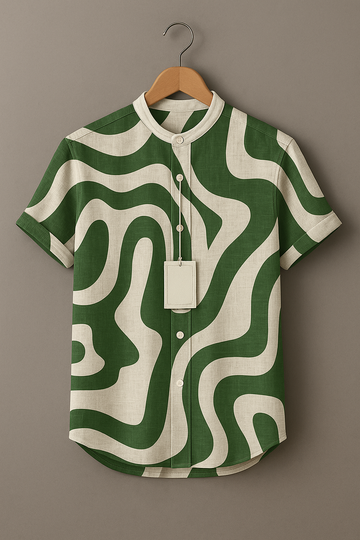 Men’s Statement Abstract Design Shirt