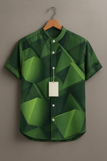 Men’s Stylish Polygon Art Casual Shirt