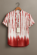 Men’s Abstract Tie-Dye Pattern Casual Summer Shirt