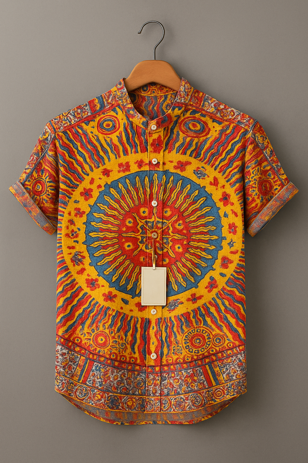 Tribal Sunburst Mandala Printed Shirt