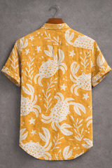 Marine Crab & Seaweed Pattern Shirt