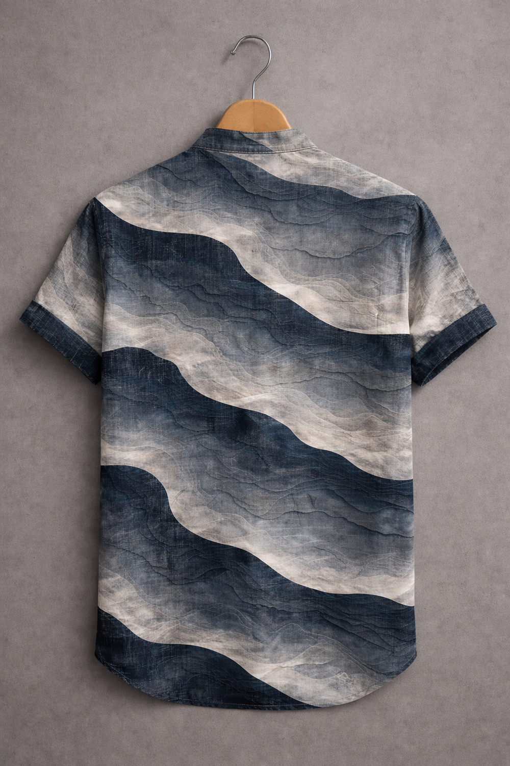 Smoky Marble Texture Print Fashion Shirt – zayraapparel