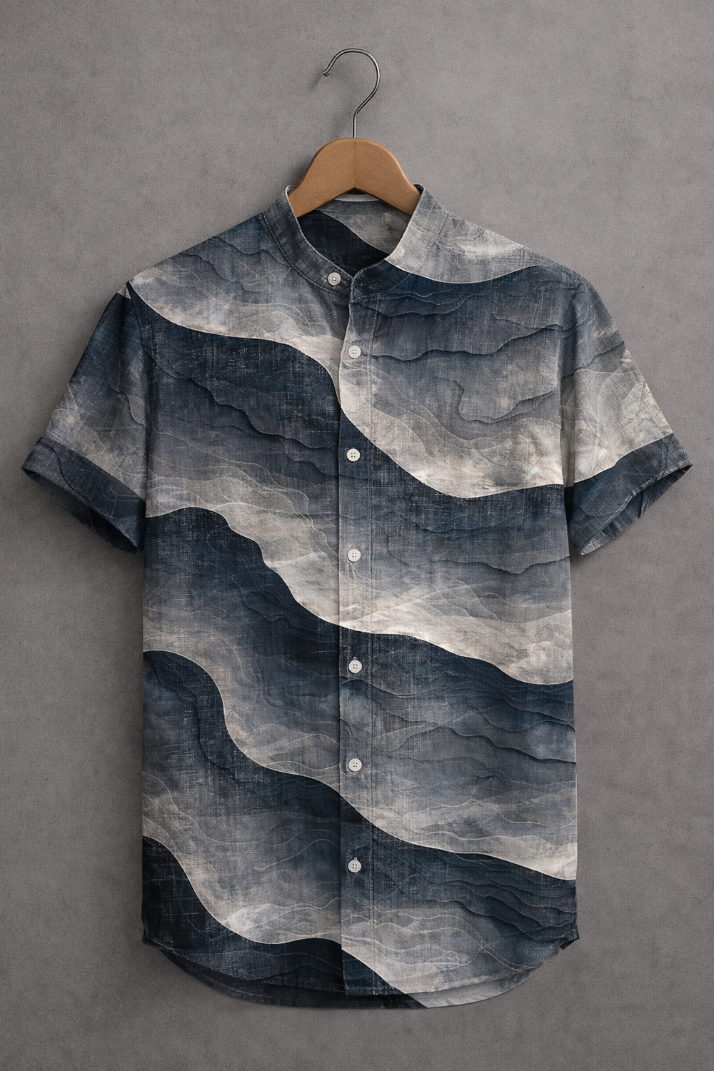 Smoky Marble Texture Print Fashion Shirt – zayraapparel