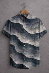 Smoky Marble Texture Print Fashion Shirt